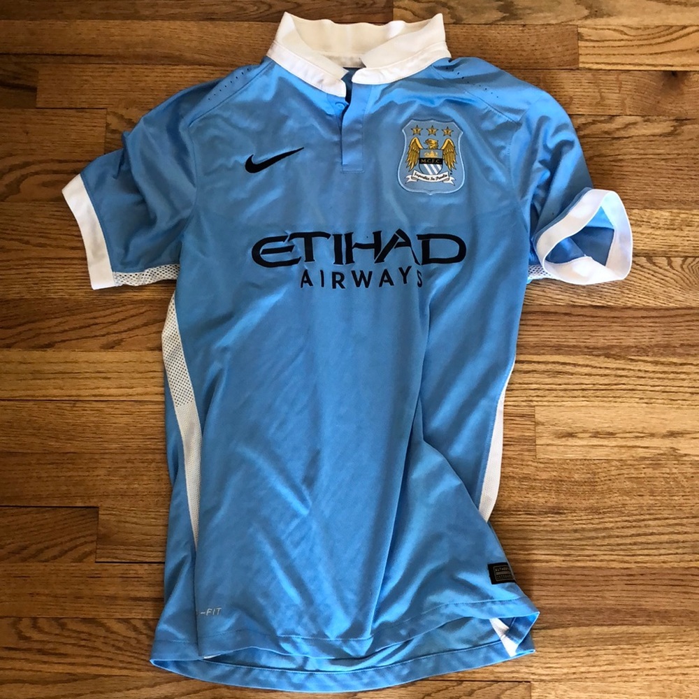 Manchester City 2014 Kun Aguero Jersey